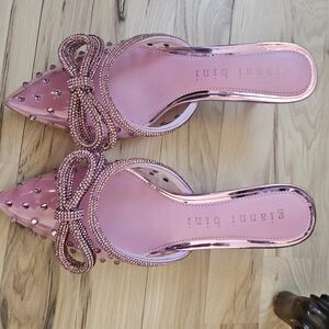 Gianni Bini Pink Studded Heels